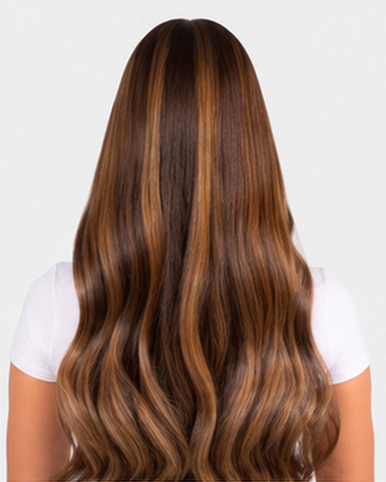 4/22 Dark Brown Golden Blonde - Brazilian Nano Tip