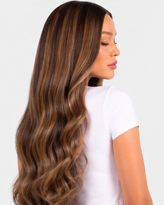 4/22 Dark Brown Golden Blonde - European Weft