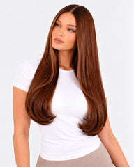6 Light Brown- Clip-In Hair Extensions