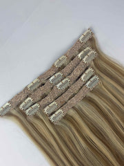 16/60 Light Brown Blonde - Clip-In Hair Extensions
