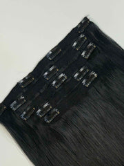1 Jet Black - Clip-In Hair Extensions