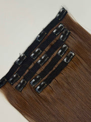 6 Light Brown- Clip-In Hair Extensions
